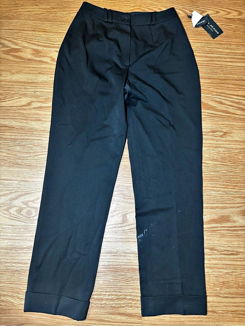 V Yours from Jeans Black Trousers Size 38 NWT